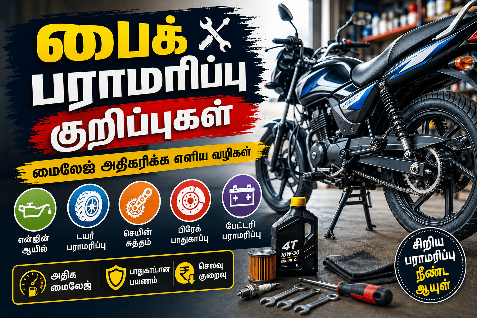 பைக் பராமரிப்பு குறிப்புகள்